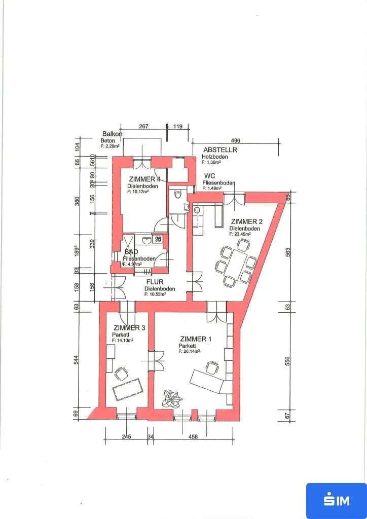 4-Zimmer-Gewerbeimmobilie mieten in Graz – 86 m², € 1.053 – Bild 16 von 16