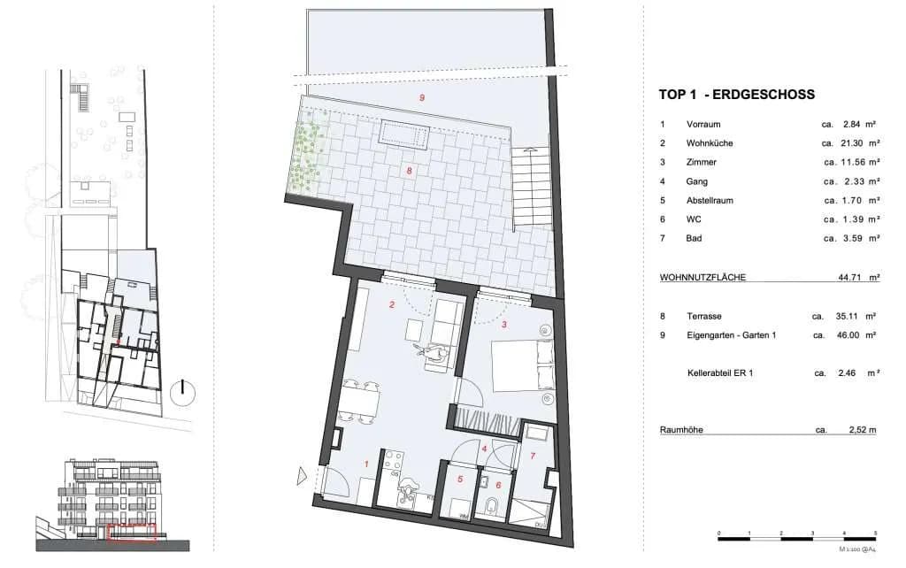 2-Zimmer-Wohnung kaufen in Wien – 44,71 m², € 335.800 – Bild 17 von 17