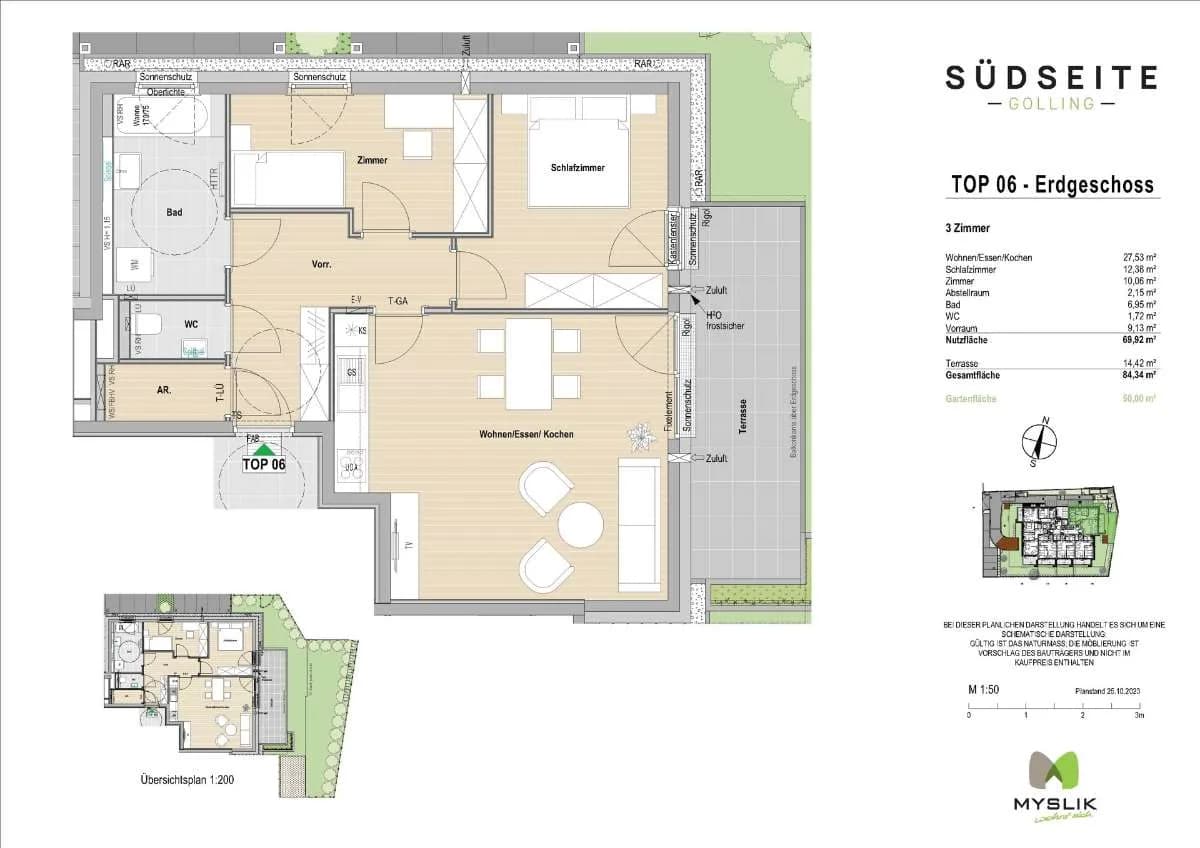 3-Zimmer-Wohnung kaufen in Hallein – 69,92 m², € 469.800 – Bild 2 von 7