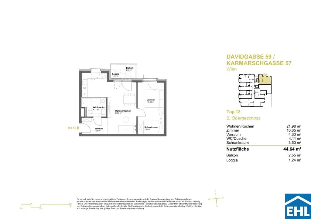 Immobilie kaufen in Wien – 44,64 m², € 255.656 – Bild 6 von 6