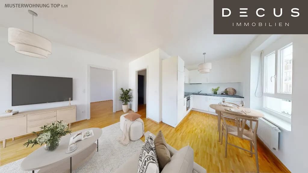 2-Zimmer-Wohnung mieten in Graz – 58 m², € 776