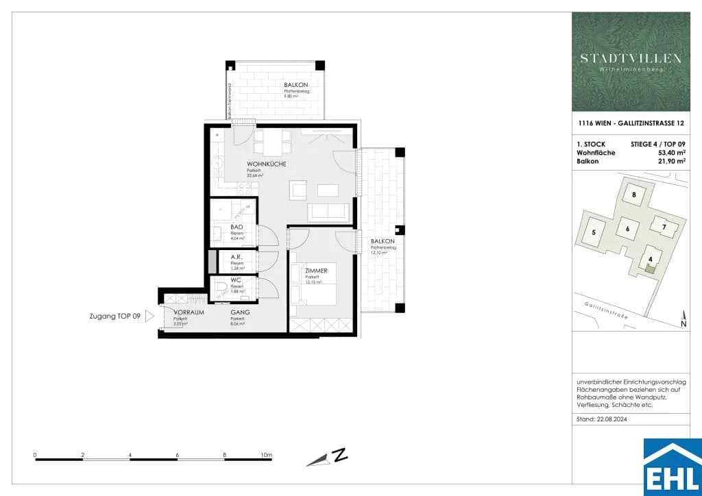 Immobilie kaufen in Wien – 53,4 m², € 348.496 – Bild 15 von 15