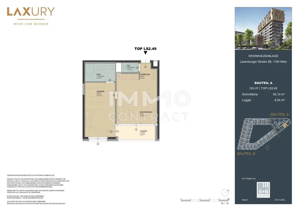 2-Zimmer-Wohnung kaufen in Wien – 50,1 m², € 390.000 – Bild 13 von 13