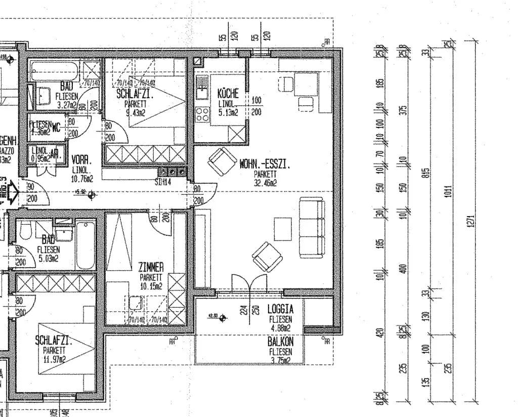 3-Zimmer-Wohnung mieten in Perg – 81,43 m², € 898 – Bild 12 von 12