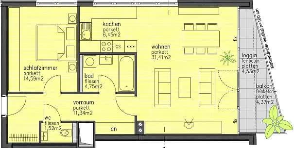 2-Zimmer-Wohnung mieten in Wien – 70 m², € 1.195 – Bild 27 von 27