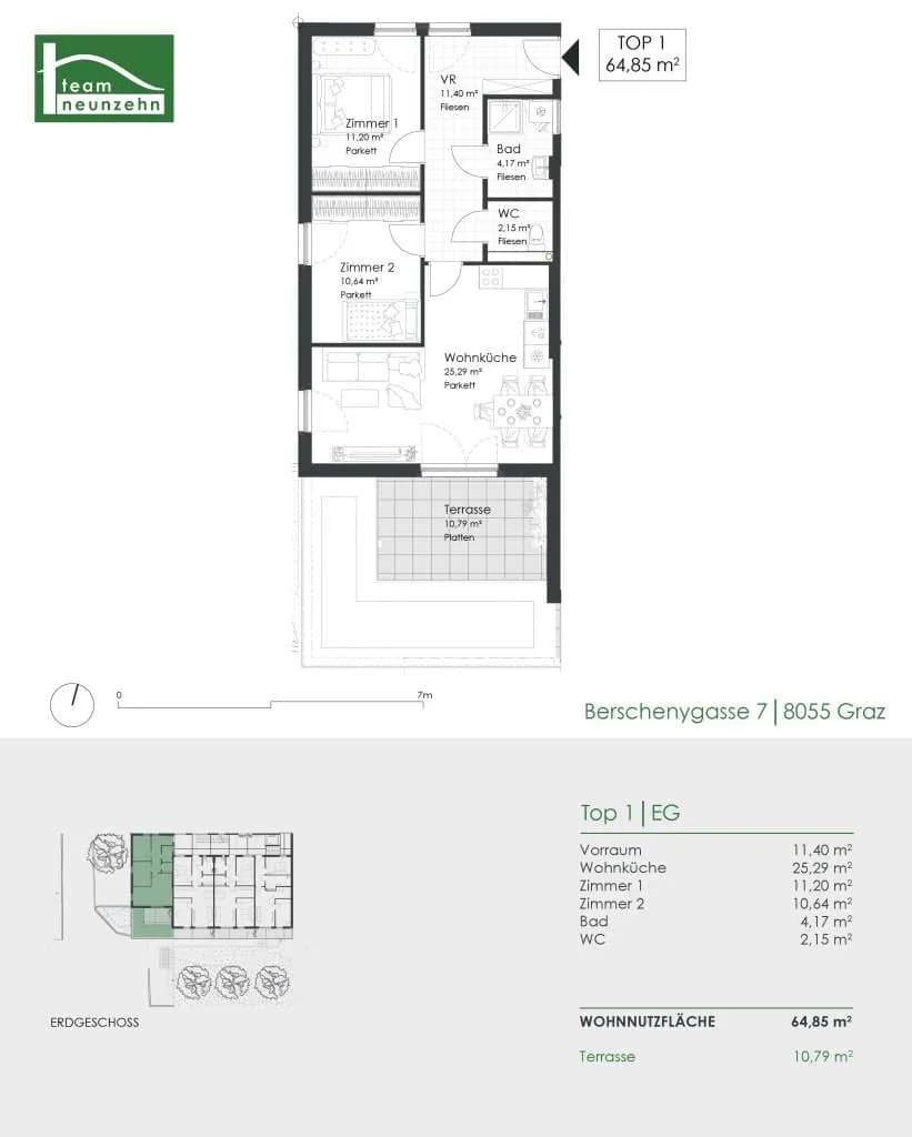 Immobilie kaufen in Graz – 64,85 m², € 271.450 – Bild 9 von 9