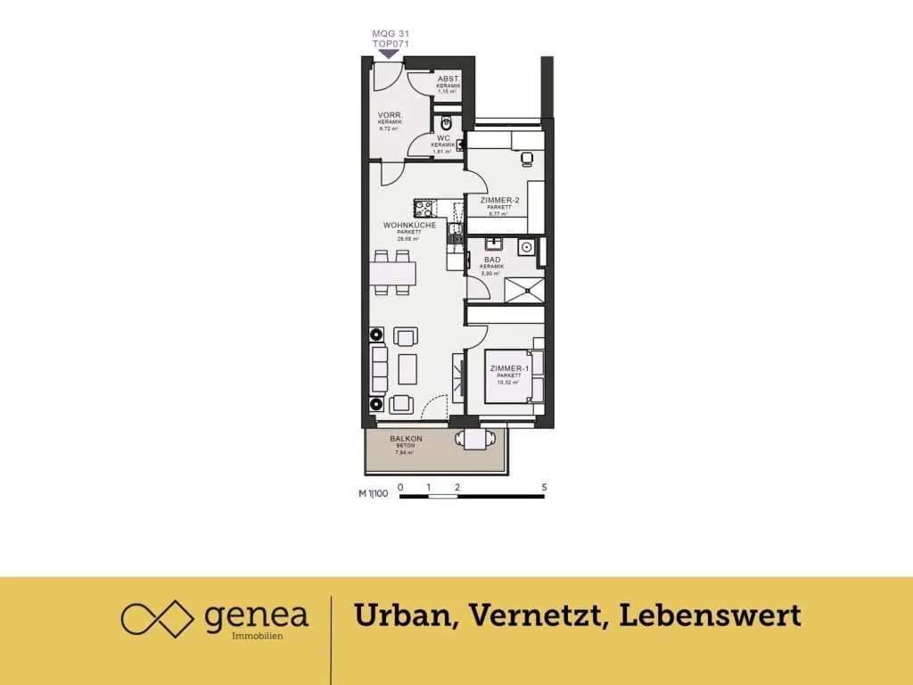 2-Zimmer-Wohnung mieten in Graz – 66,82 m², € 973 – Bild 2 von 28