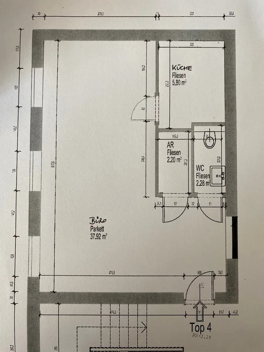 1-Zimmer-Gewerbeimmobilie mieten in Linz – 48 m², € 625 – Bild 12 von 12