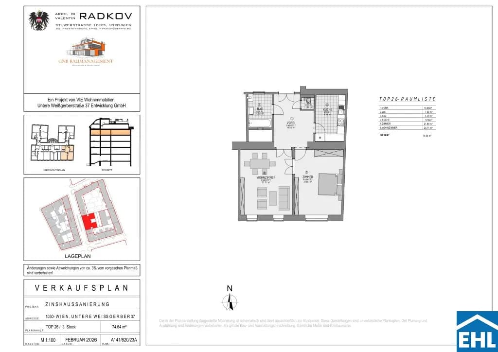 2-Zimmer-Wohnung kaufen in Wien – 74,64 m², € 650.000 – Bild 21 von 21