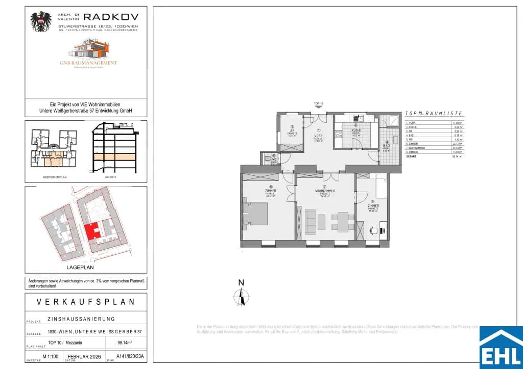 3-Zimmer-Wohnung kaufen in Wien – 98,14 m², € 750.000 – Bild 24 von 24