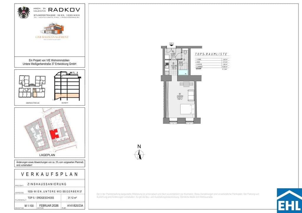 1-Zimmer-Wohnung kaufen in Wien – 31,12 m², € 236.000 – Bild 21 von 21