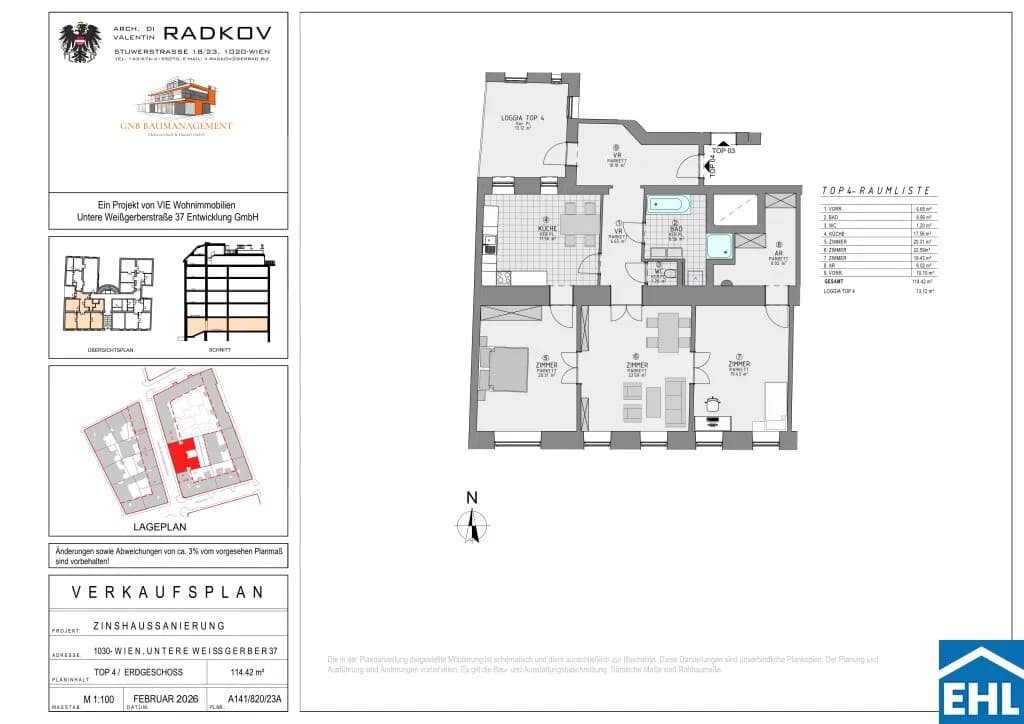 3-Zimmer-Wohnung kaufen in Wien – 114,42 m², € 946.000 – Bild 25 von 25