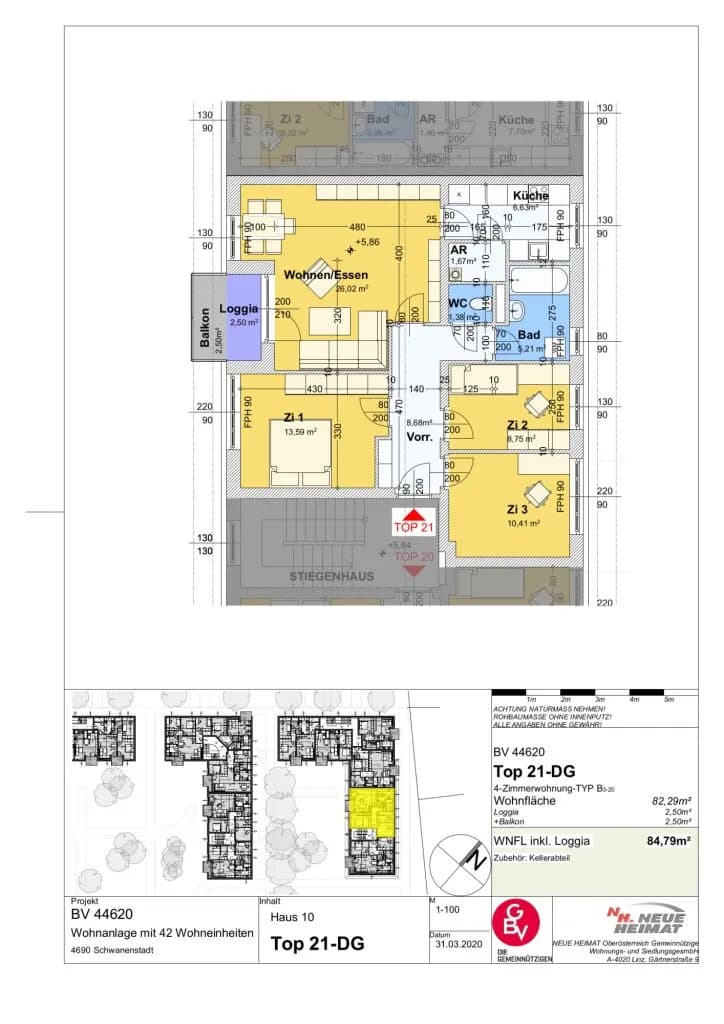 Wohnung mieten in Vöcklabruck – 84,79 m², € 917 – Bild 3 von 3
