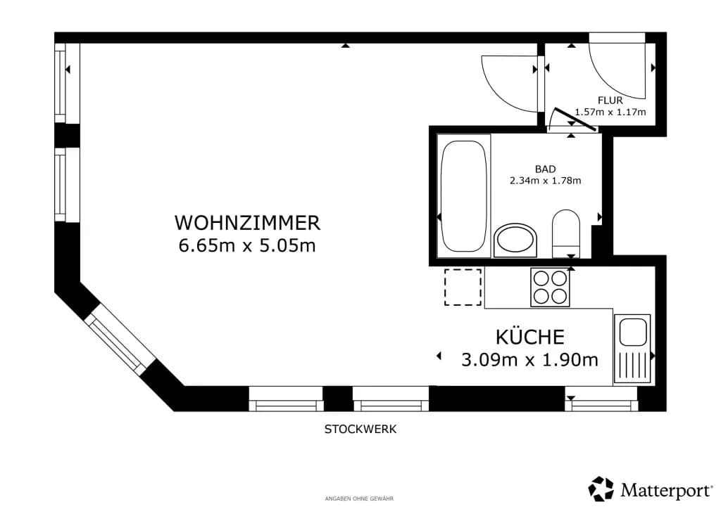 1-Zimmer-Wohnung mieten in Wien – 38 m², € 749 – Bild 8 von 8