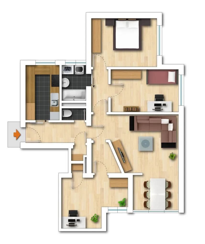 4-Zimmer-Wohnung kaufen in Gmunden – 88 m², € 298.000 – Bild 12 von 12