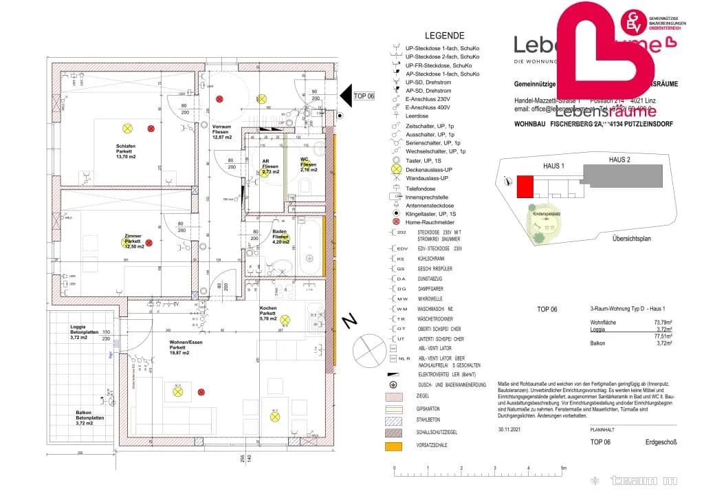 3-Zimmer-Wohnung mieten in Rohrbach – 78,71 m², € 733 – Bild 11 von 11