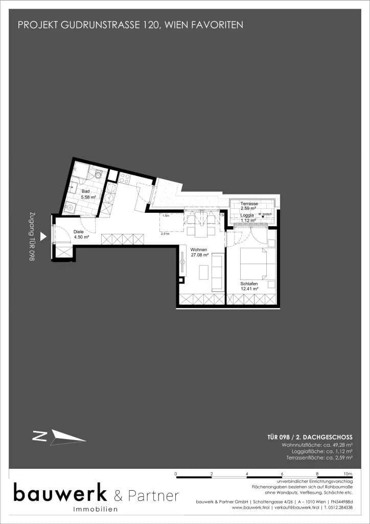 2-Zimmer-Wohnung kaufen in Wien – 49,28 m², € 364.900 – Bild 24 von 24