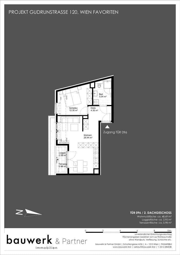 2-Zimmer-Wohnung kaufen in Wien – 48,69 m², € 349.900 – Bild 24 von 24