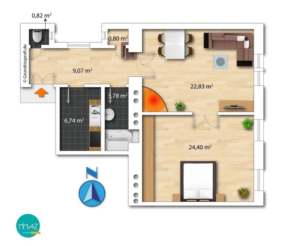 2-Zimmer-Wohnung kaufen in Wien – 68,83 m², € 449.000 – Bild 15 von 15