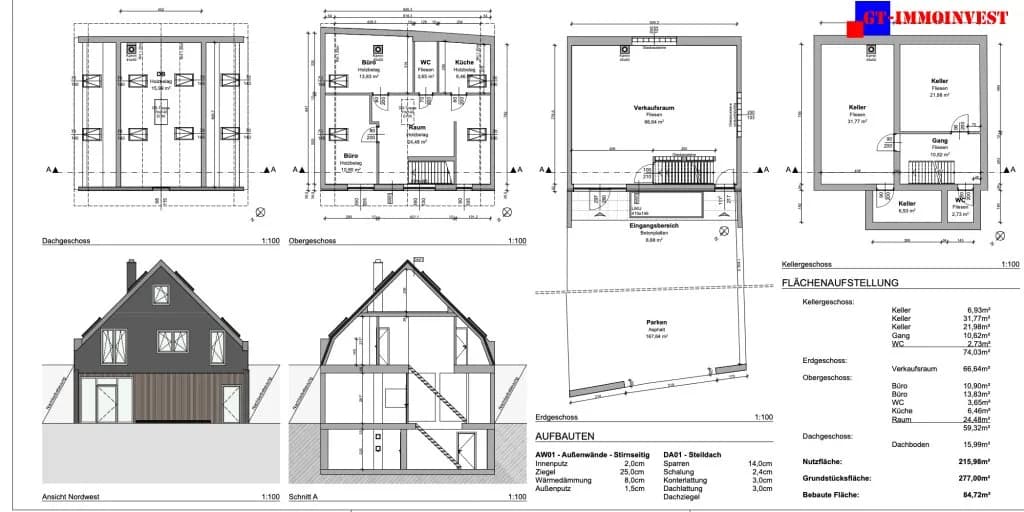 3-Zimmer-Gewerbeimmobilie kaufen in Eisenstadt – 215 m², € 498.000