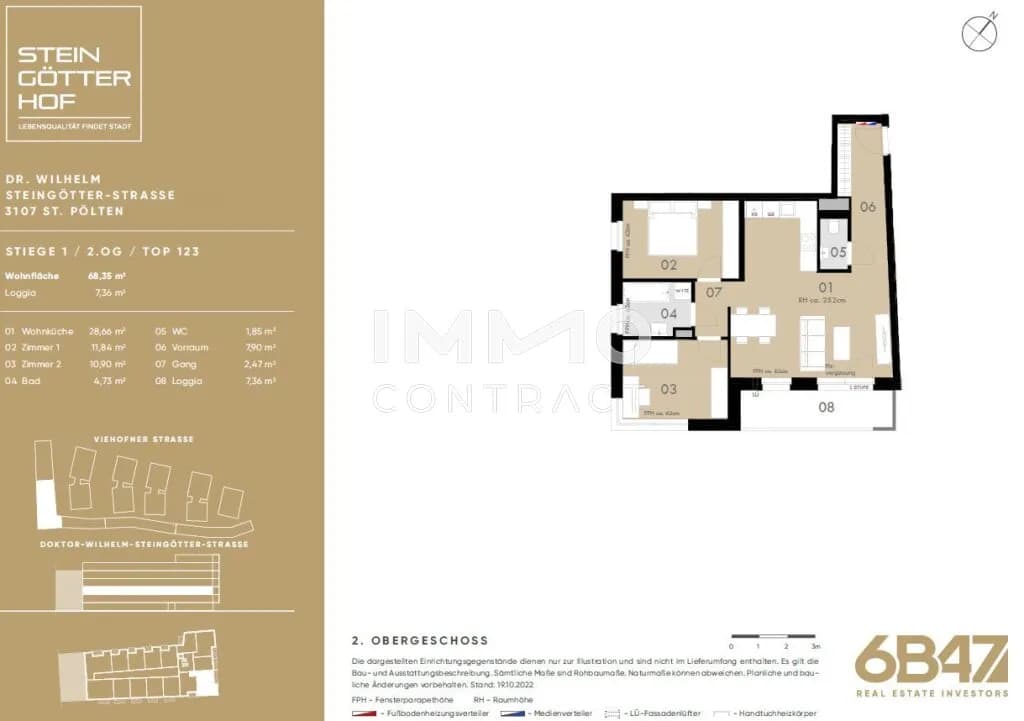 Immobilie kaufen in Sankt Pölten – 68,35 m², € 211.800 – Bild 14 von 14