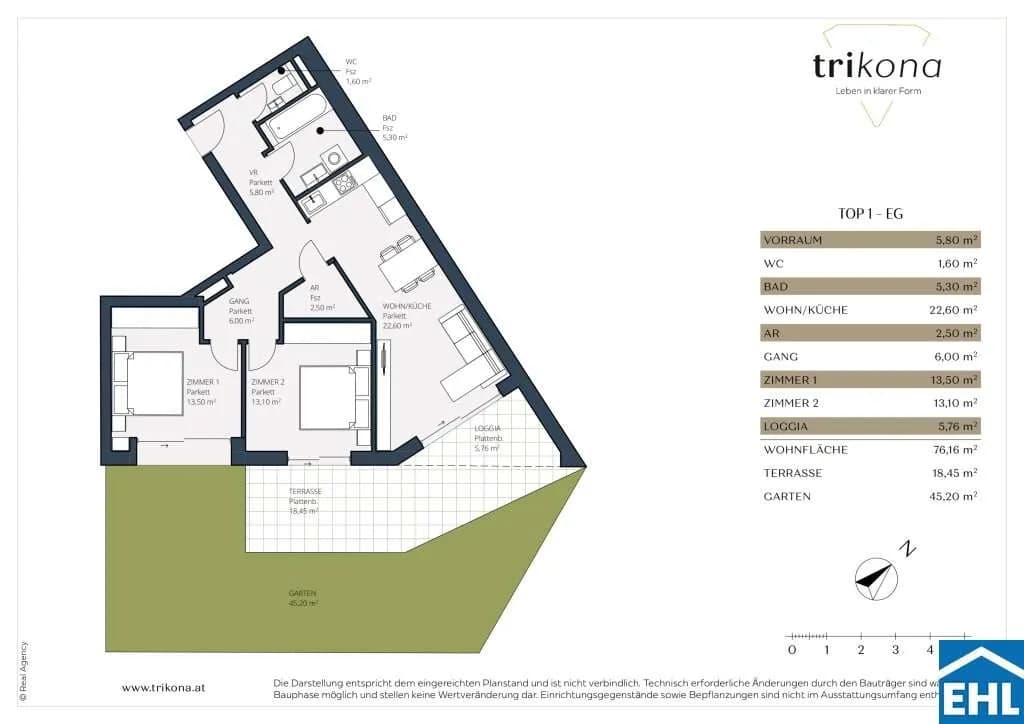 3-Zimmer-Wohnung kaufen in Wien – 70,4 m², € 469.000 – Bild 7 von 7