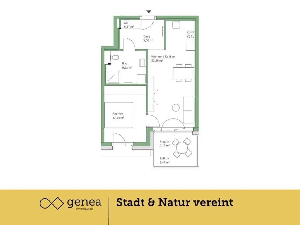 2-Zimmer-Wohnung kaufen in Graz – 47,48 m², € 249.000 – Bild 3 von 19