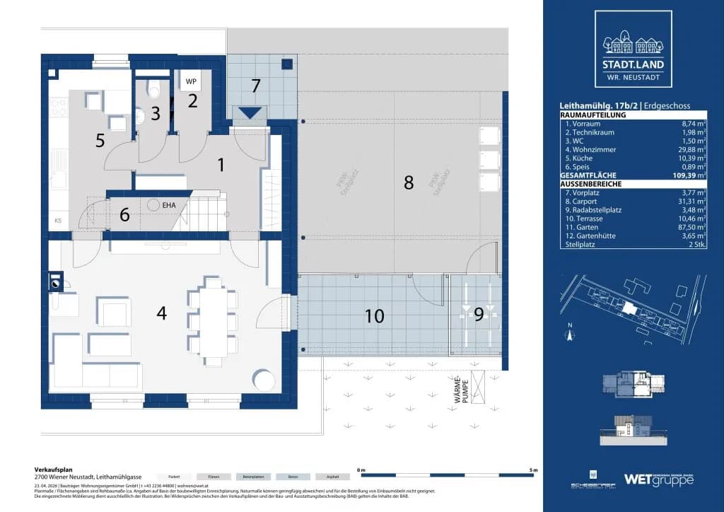 4-Zimmer-Haus kaufen in Wiener Neustadt – 109,39 m², € 556.600 – Bild 5 von 9