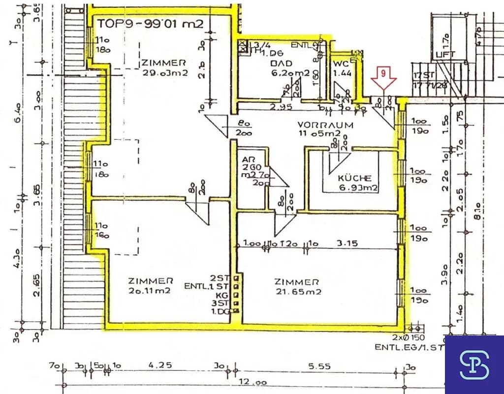 3-Zimmer-Wohnung mieten in Wien – 99,01 m², € 1.350 – Bild 19 von 19
