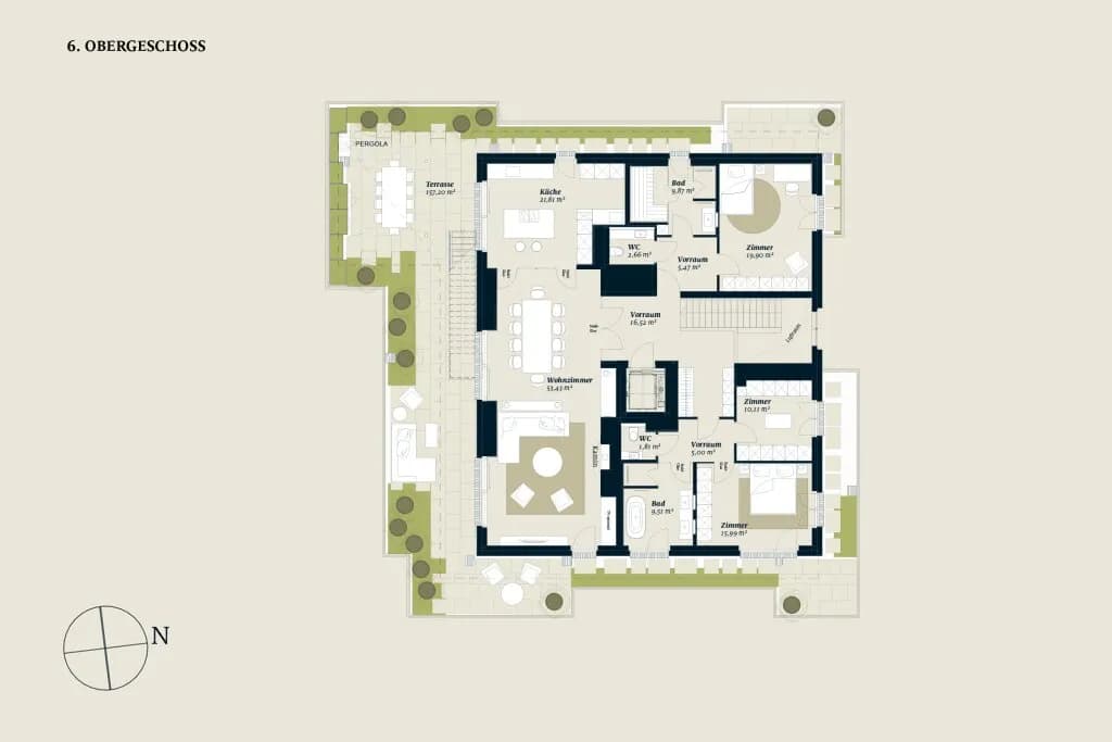 6-Zimmer-Wohnung kaufen in Wien – 231,74 m² – Bild 3 von 20
