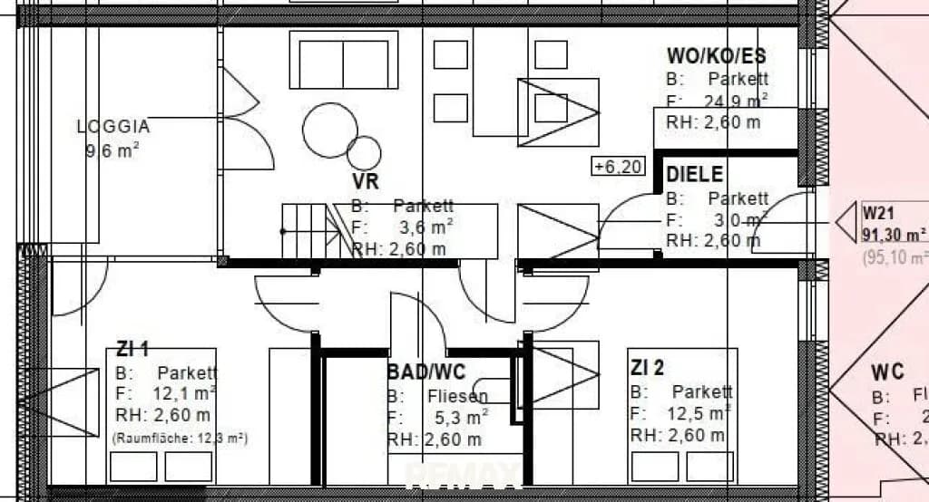 4-Zimmer-Wohnung kaufen in Graz-Umgebung – 108,03 m², € 420.000 – Bild 6 von 9