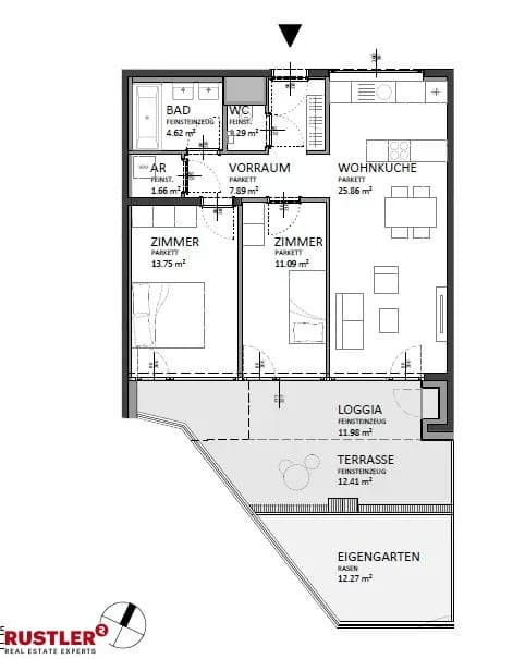 3-Zimmer-Wohnung kaufen in Wien – 78,14 m², € 499.000 – Bild 10 von 11