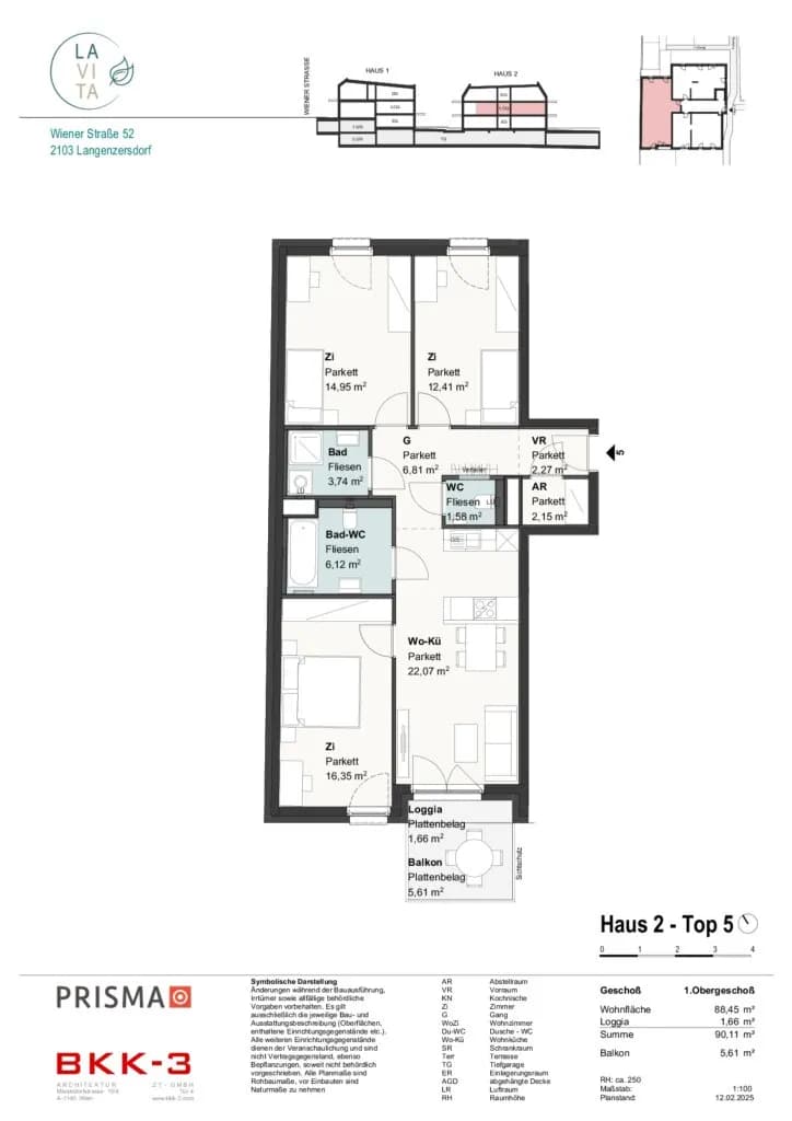4-Zimmer-Wohnung kaufen in Korneuburg – 88,45 m², € 597.569 – Bild 10 von 13