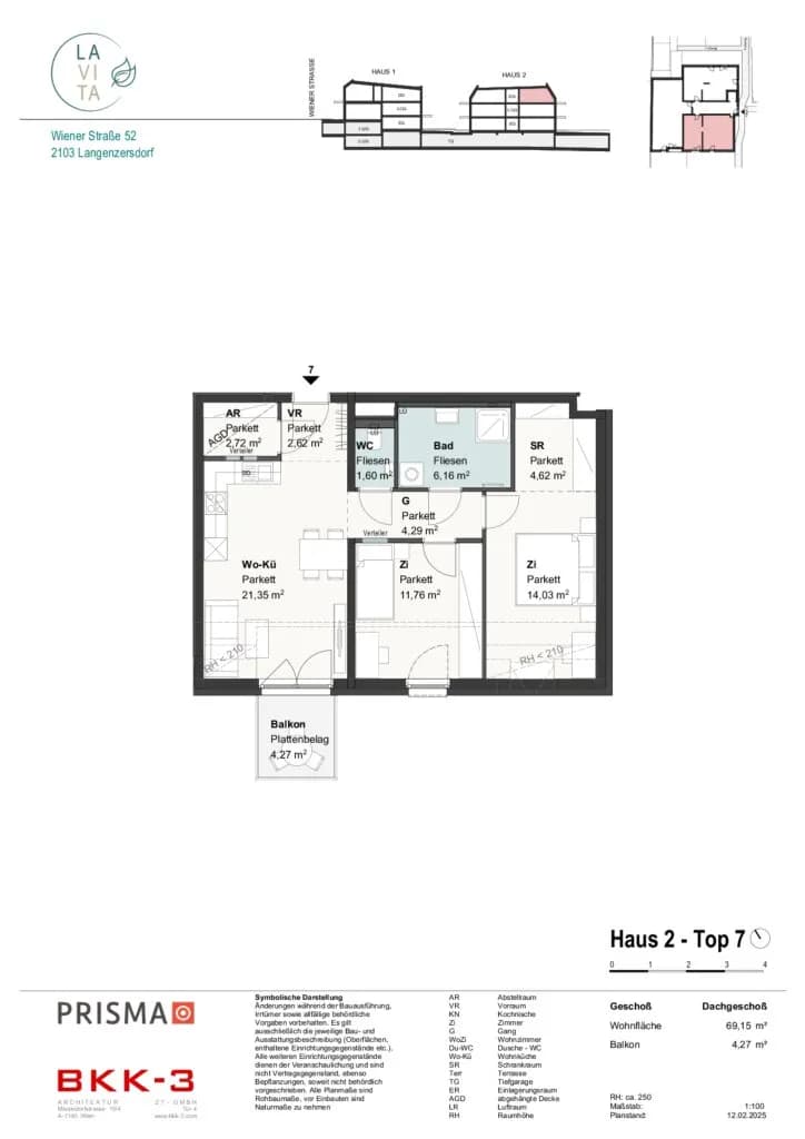 3-Zimmer-Wohnung kaufen in Korneuburg – 69,15 m², € 468.259 – Bild 9 von 12