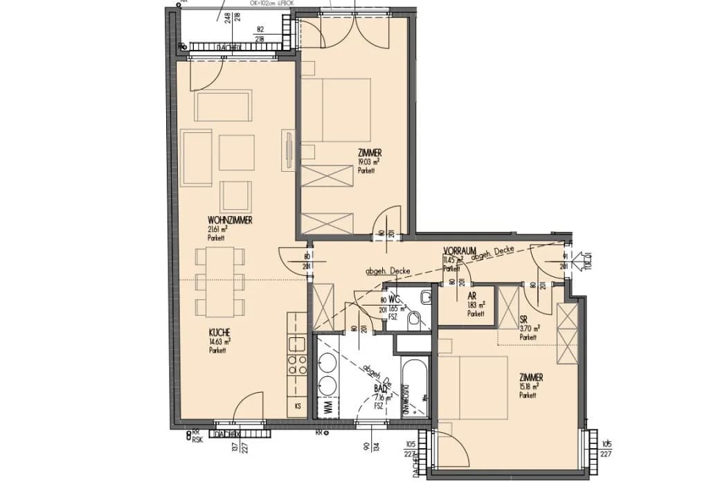 3-Zimmer-Wohnung mieten in Wien – 100 m², € 2.395 – Bild 42 von 44