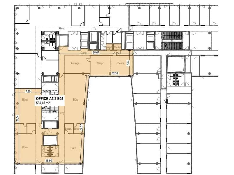 Gewerbeimmobilie mieten in Wien – 534 m², € 25 – Bild 2 von 2
