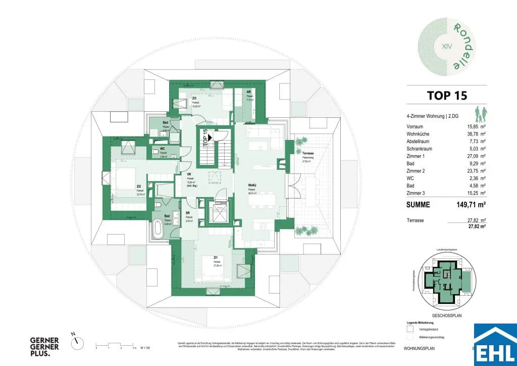 4-Zimmer-Wohnung mieten in Wien – 149,71 m², € 3.999 – Bild 9 von 9