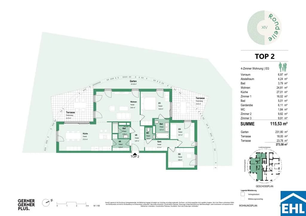 4-Zimmer-Wohnung mieten in Wien – 115,53 m², € 3.699 – Bild 17 von 17