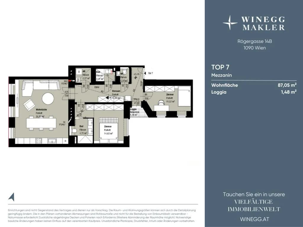 3-Zimmer-Wohnung kaufen in Wien – 87,1 m², € 899.000 – Bild 16 von 16