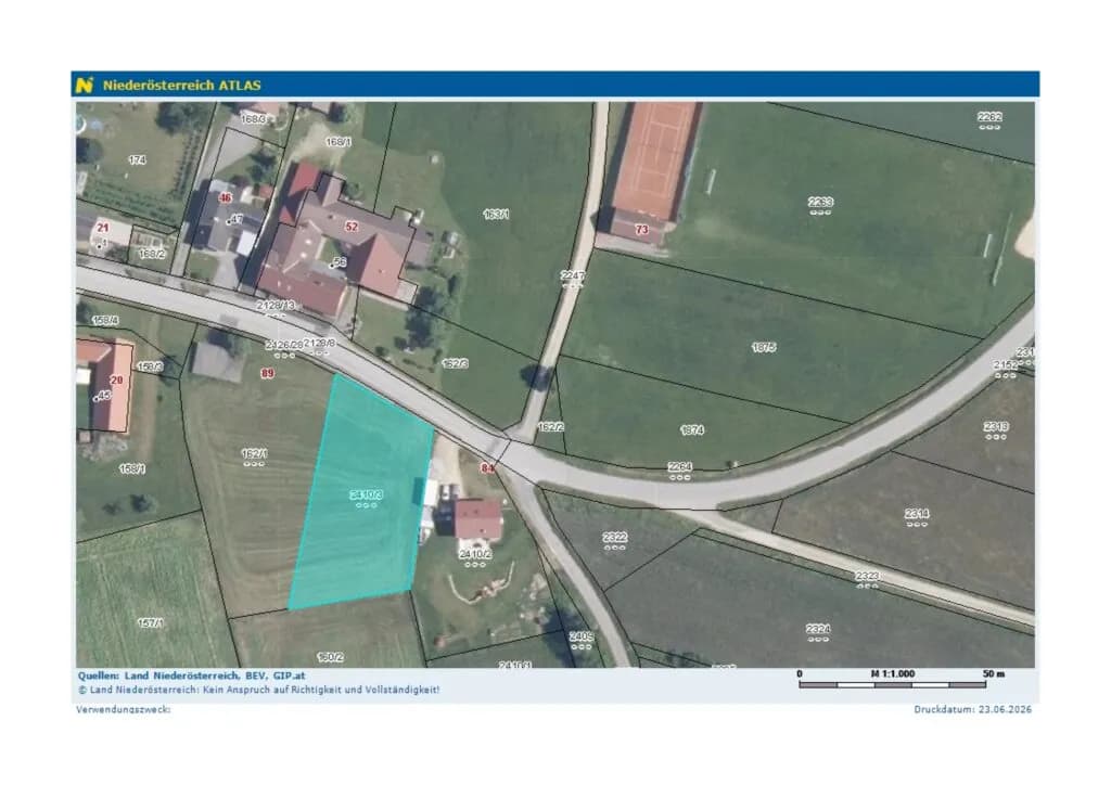 Grundstück kaufen in Gmünd – 1 578 m², € 38.000 – Bild 2 von 3