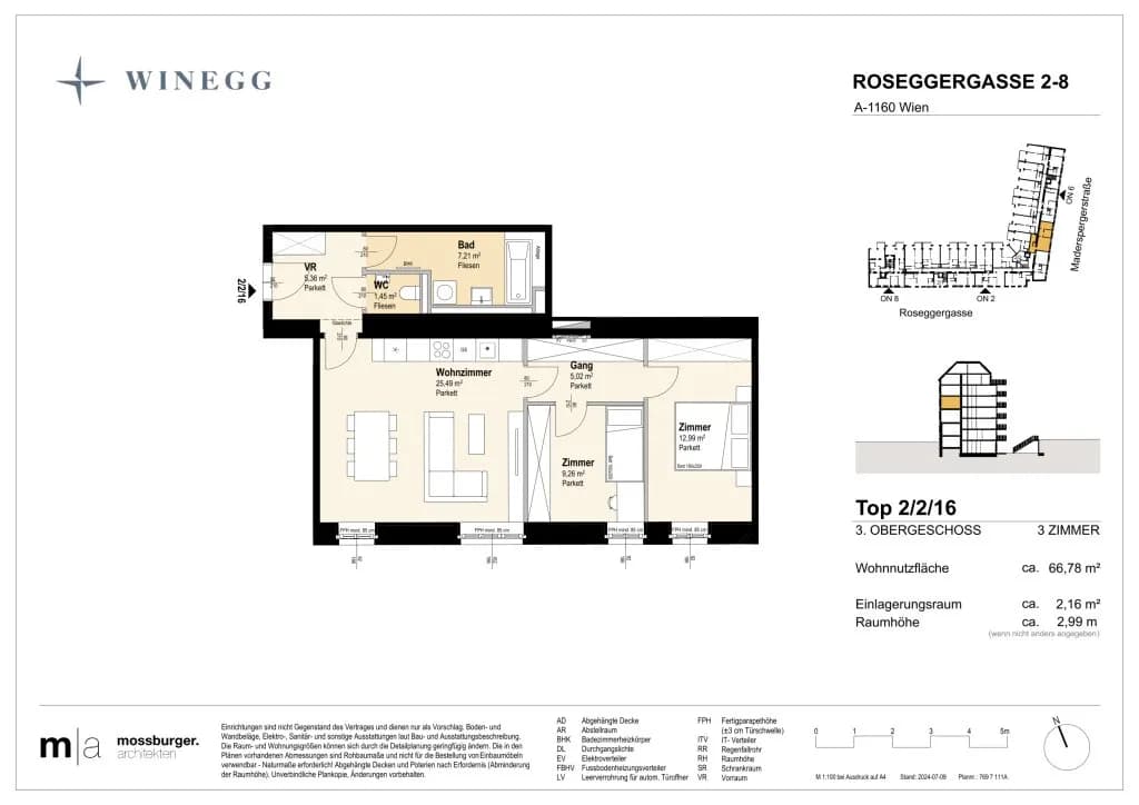 3-Zimmer-Wohnung kaufen in Wien – 68,01 m², € 444.600 – Bild 9 von 13