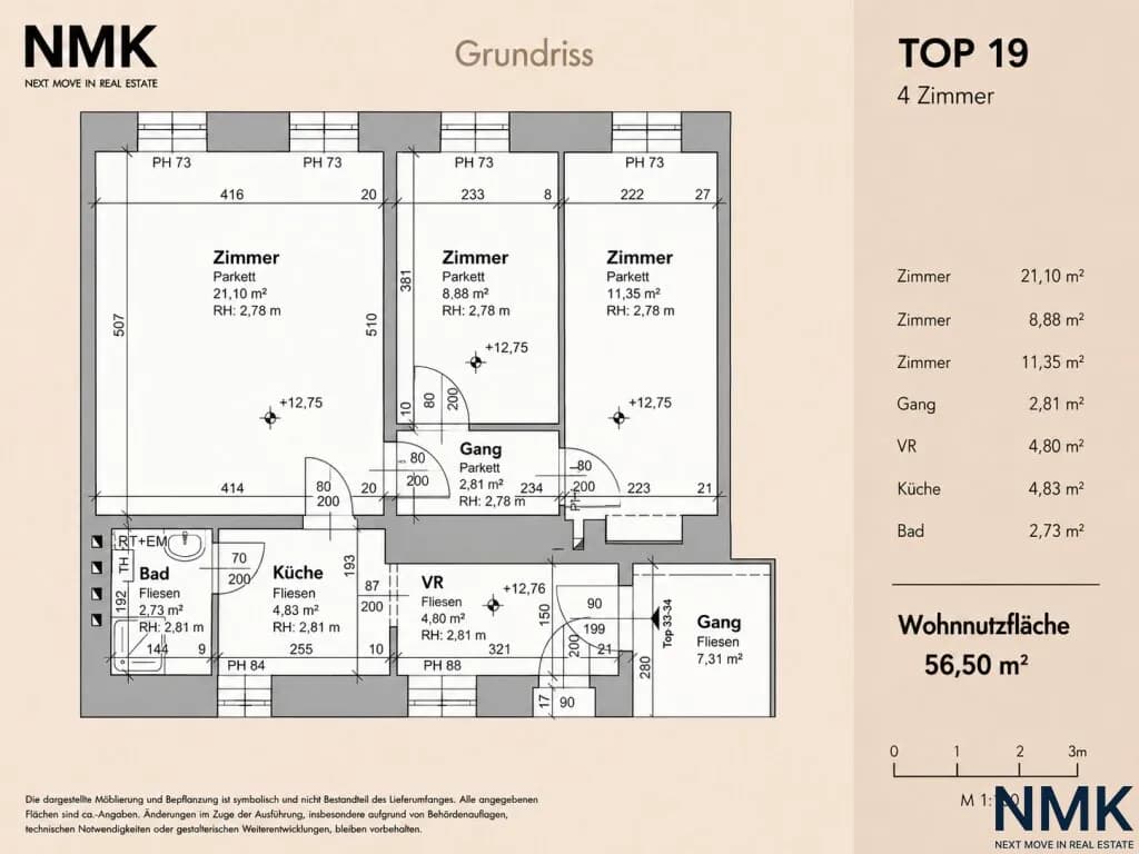 Wohnung kaufen in Wien – 57,66 m², € 319.000 – Bild 12 von 12