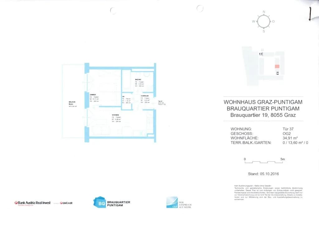 2-Zimmer-Wohnung mieten in Graz – 35 m², € 636 – Bild 20 von 20