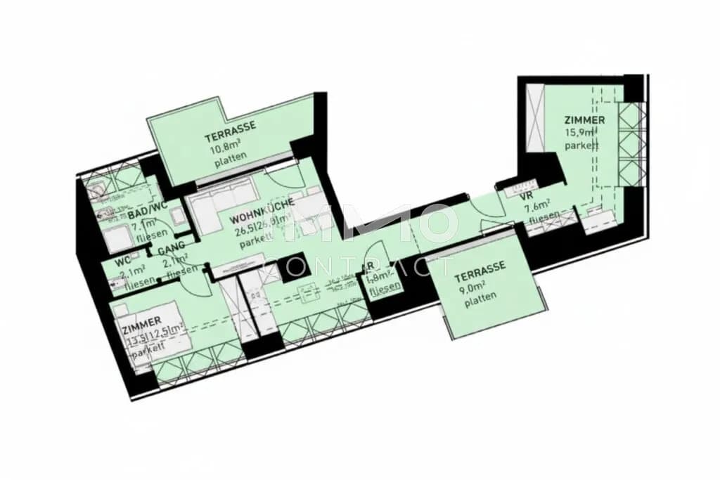 3-Zimmer-Wohnung kaufen in Wien – 76,6 m², € 575.500 – Bild 12 von 12