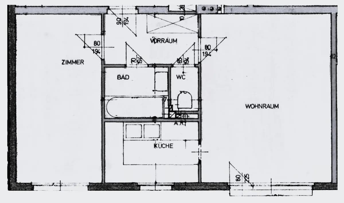 2-Zimmer-Wohnung kaufen in Baden – 53 m², € 220.000 – Bild 6 von 7