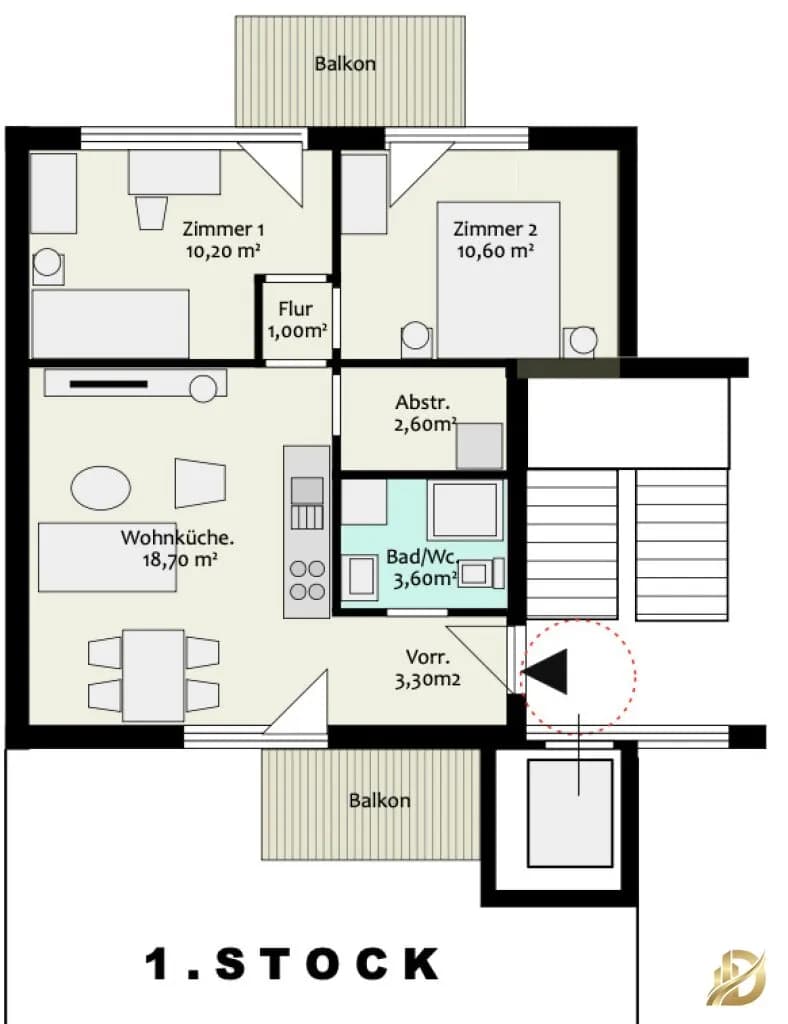 3-Zimmer-Wohnung kaufen in Wien – 49,03 m², € 299.000 – Bild 28 von 28