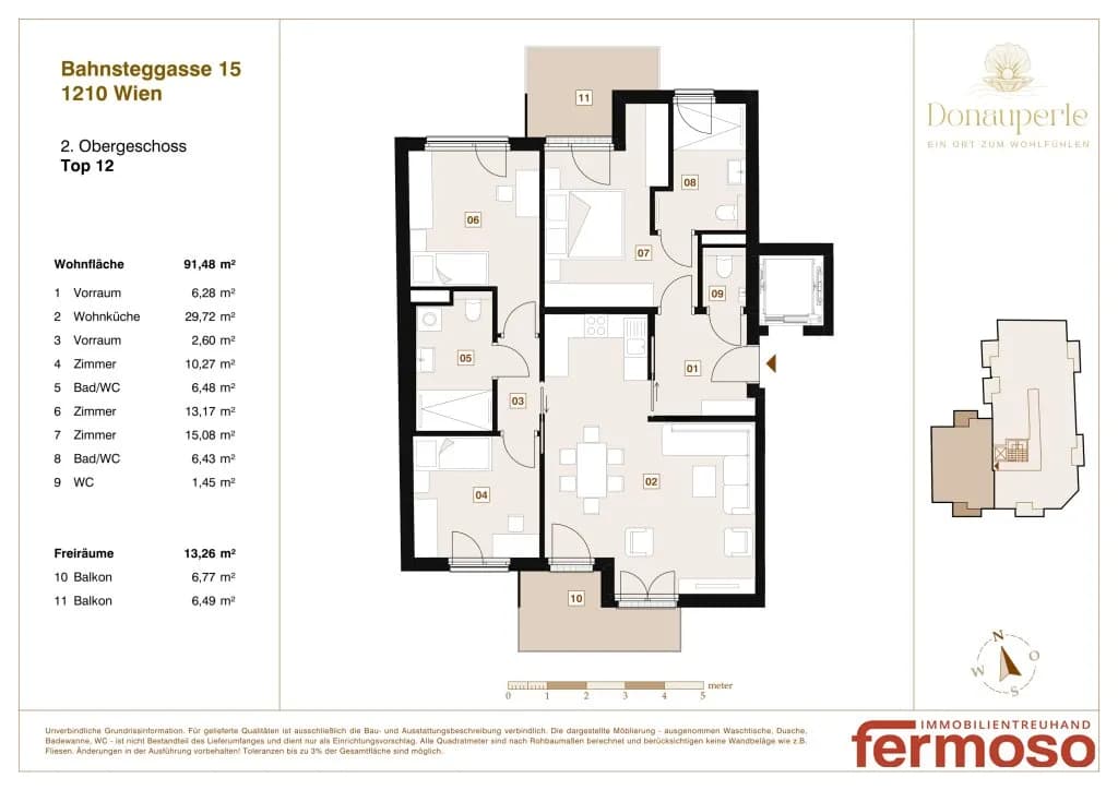 2-Zimmer-Wohnung kaufen in Wien – 44,22 m², € 339.000 – Bild 11 von 11