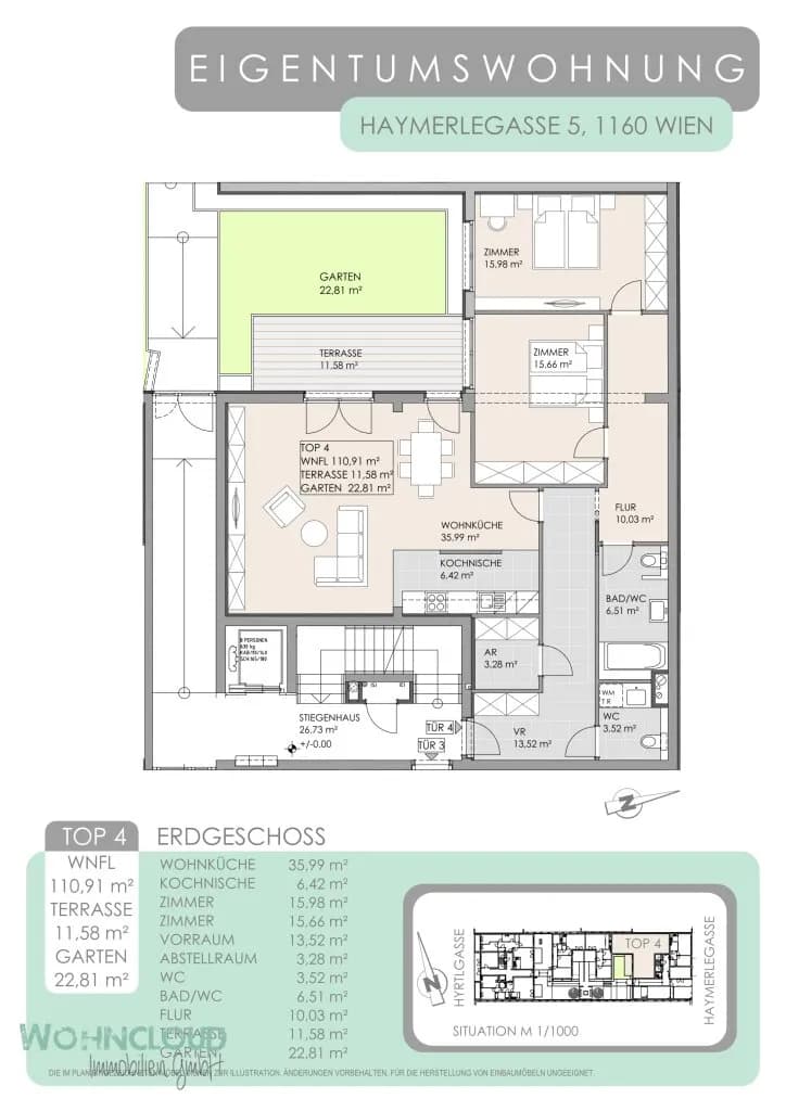 3-Zimmer-Wohnung kaufen in Wien – 110,91 m², € 540.000 – Bild 12 von 12