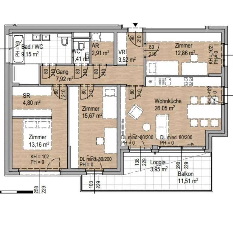 4-Zimmer-Wohnung kaufen in Wien – 97,45 m², € 808.000 – Bild 19 von 19