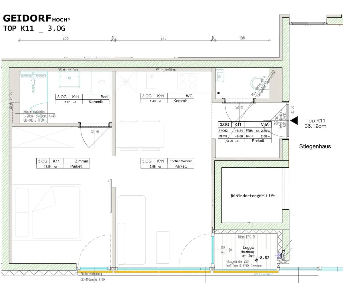 2-Zimmer-Wohnung mieten in Graz – 36 m², € 749 – Bild 23 von 23